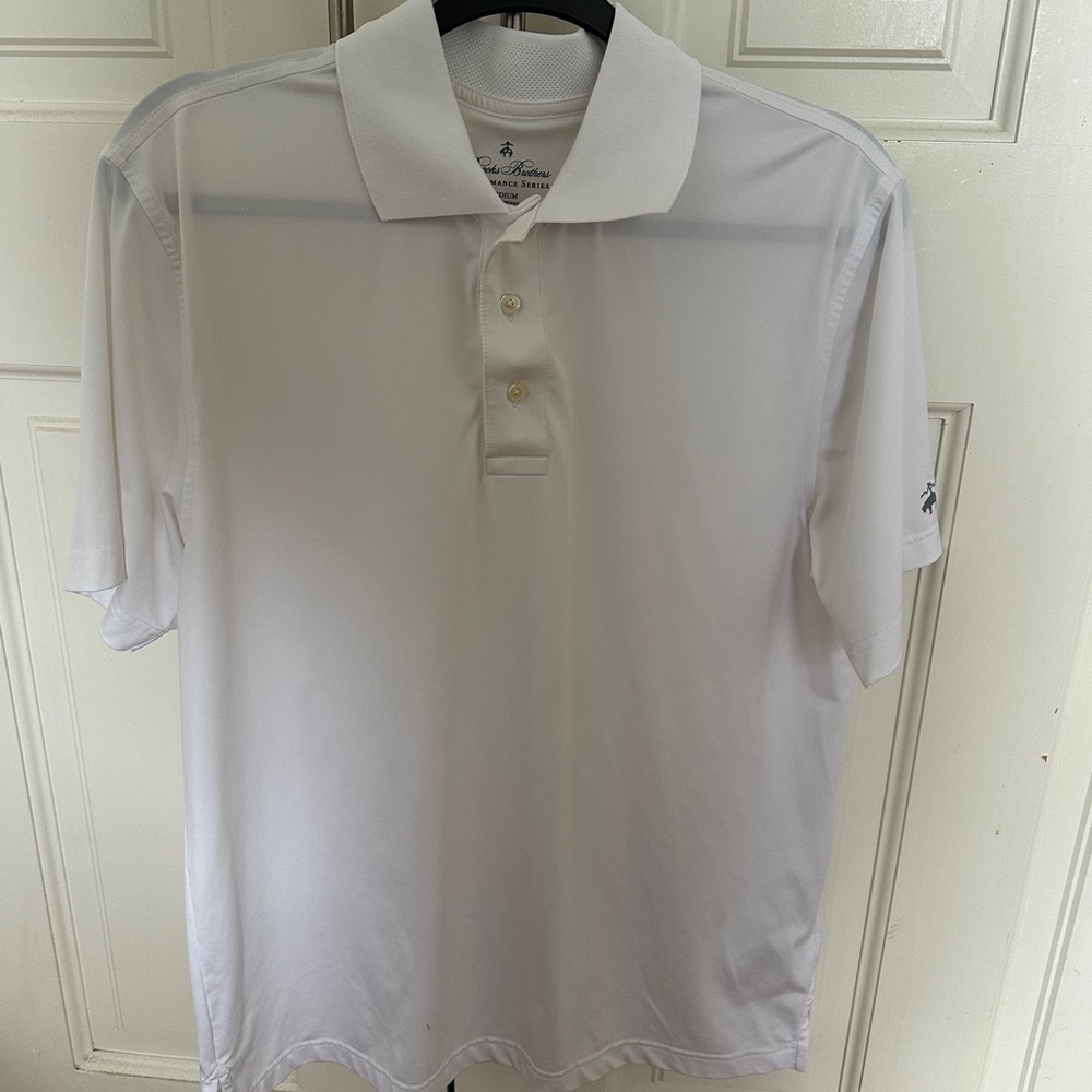 Brooks Brothers Men's White Polo Shirt
